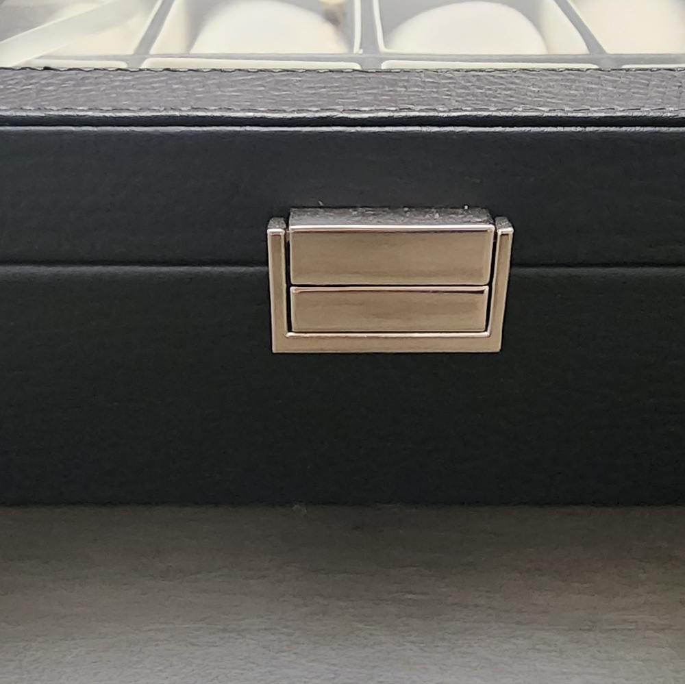 New Elegant Black 8 Slot Watch Box - Picture 4 of 5